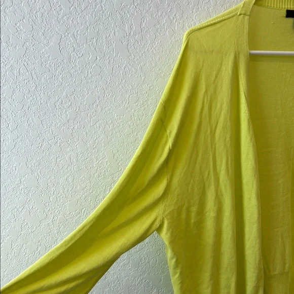 J. Crew Yellow Cardigan Sweater Lightweight Knit - Picture 4 of 7